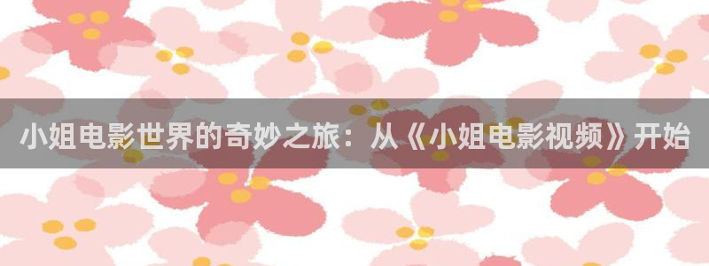 最新秋霞网：小姐电影世界的奇妙之旅：从《小姐电影视频》开始